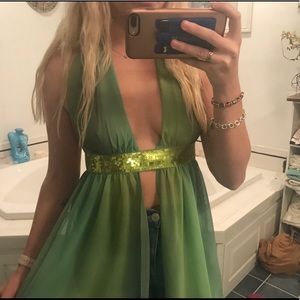 Green GoGo top